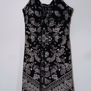 No Boundaries Black and White Maxi Dress